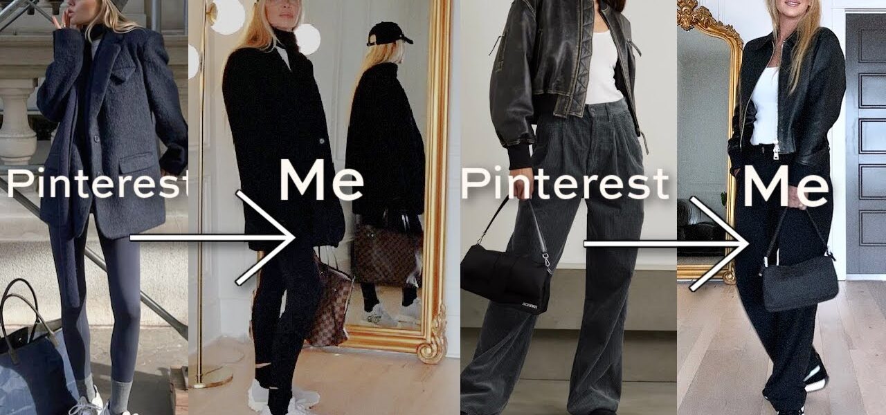 I Recreate 4 Winter Pinterest Outfits (Featuring Sneakers)