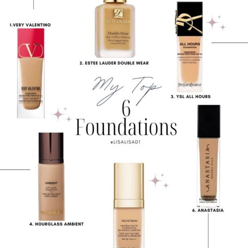 my top 6 favorite foundations for flawless skin over 45