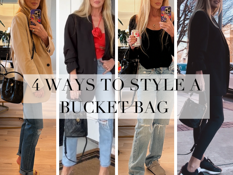 4 WAYS TO STYLE A BUCKET BAG